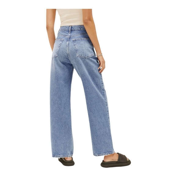 Reformation Wilder High Rise Wide Leg Cropped Jeans- Size 24 - Picture 3 of 14